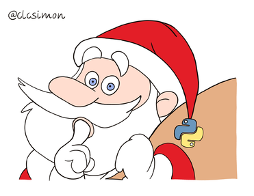 Scratch santa